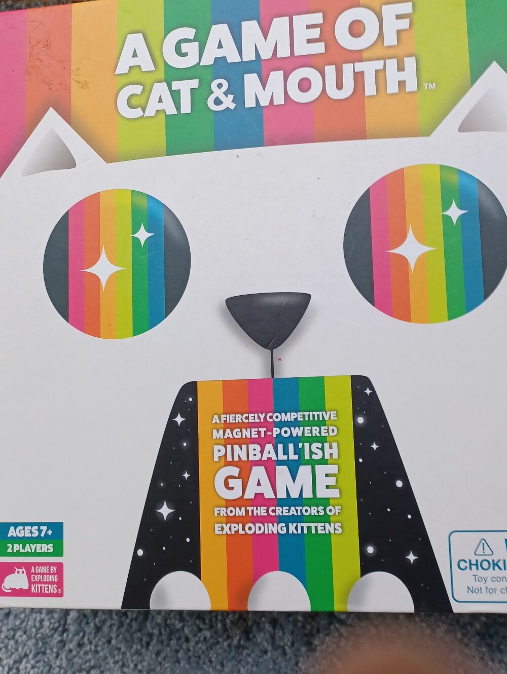 A Game of Cat & Mouth Rainbow Magnetic Pinball Game - Multicolor